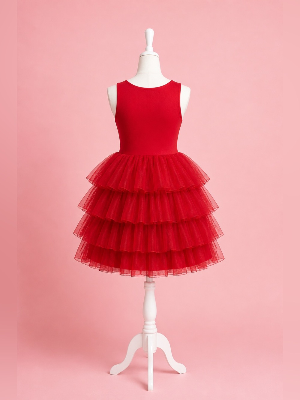 torrid Red Tiered Tulle Mini Dress - Picture 11 of 16
